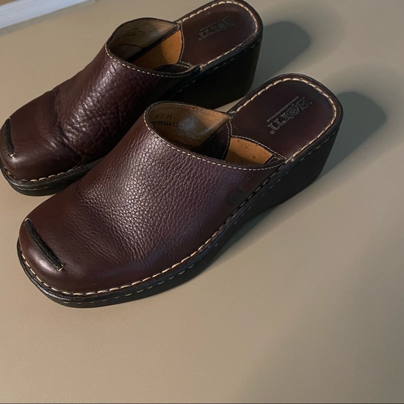 Born mules Soft Leather upper Brown size 8 - Picture 5 of 8